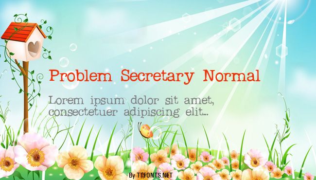 Problem Secretary Normal example